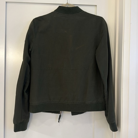 Paige Army Green Bomber Jacket - Picture 6 of 7